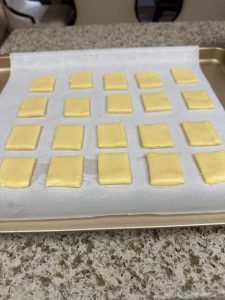Baking the lemon cookies with a temperature drop