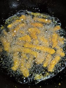 Fry until both sides are golden brown.