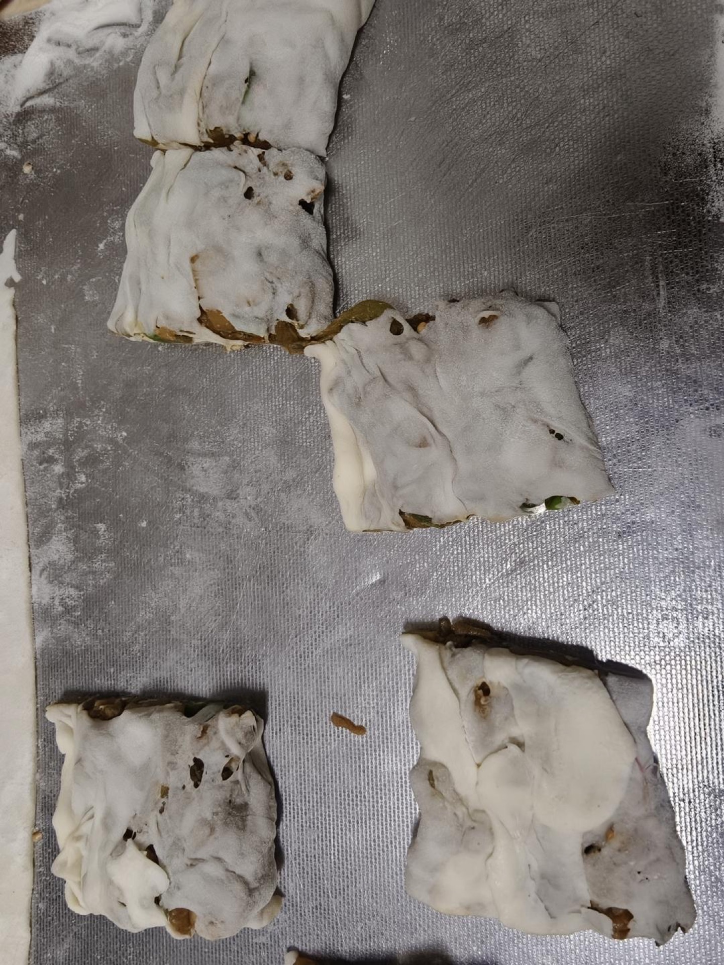 Then cut it into small pieces.