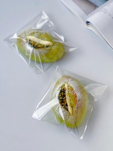 Bread wrapped in parchment and tied with twine as a gift