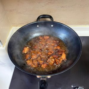 Turn up the heat to reduce the sauce