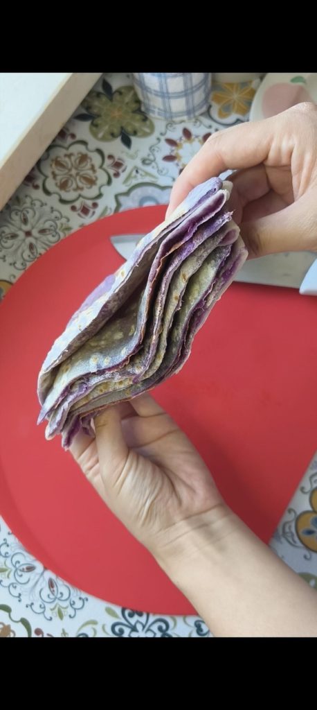 Purple Sweet Potato Pancakes (紫薯薄饼): Sweet Breakfast Flatbreads