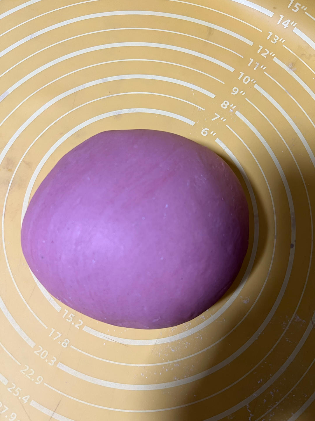 Dough ready to be shaped without proofing