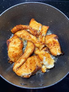 Keep searing until both sides are golden brown.