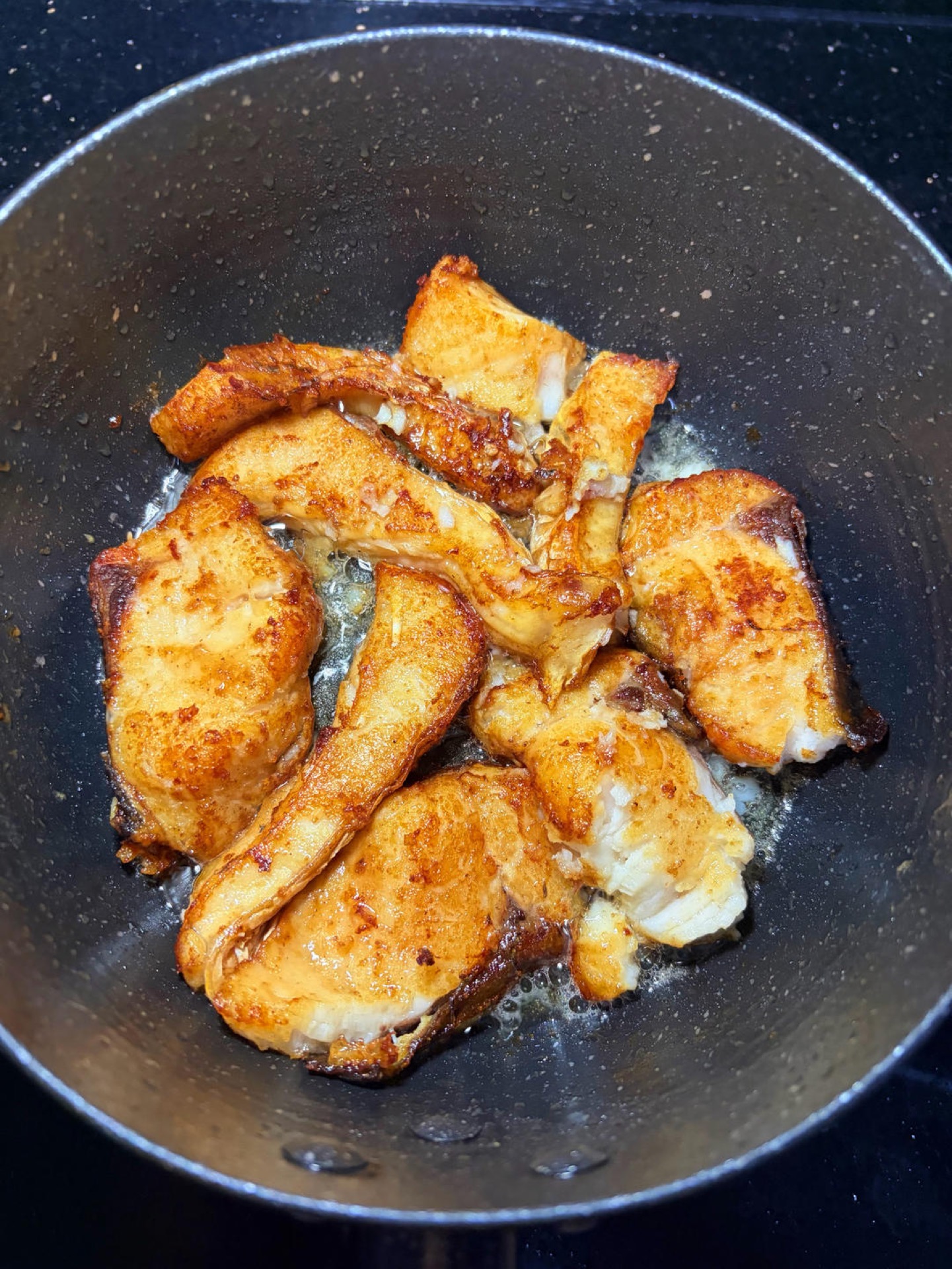 Keep searing until both sides are golden brown.