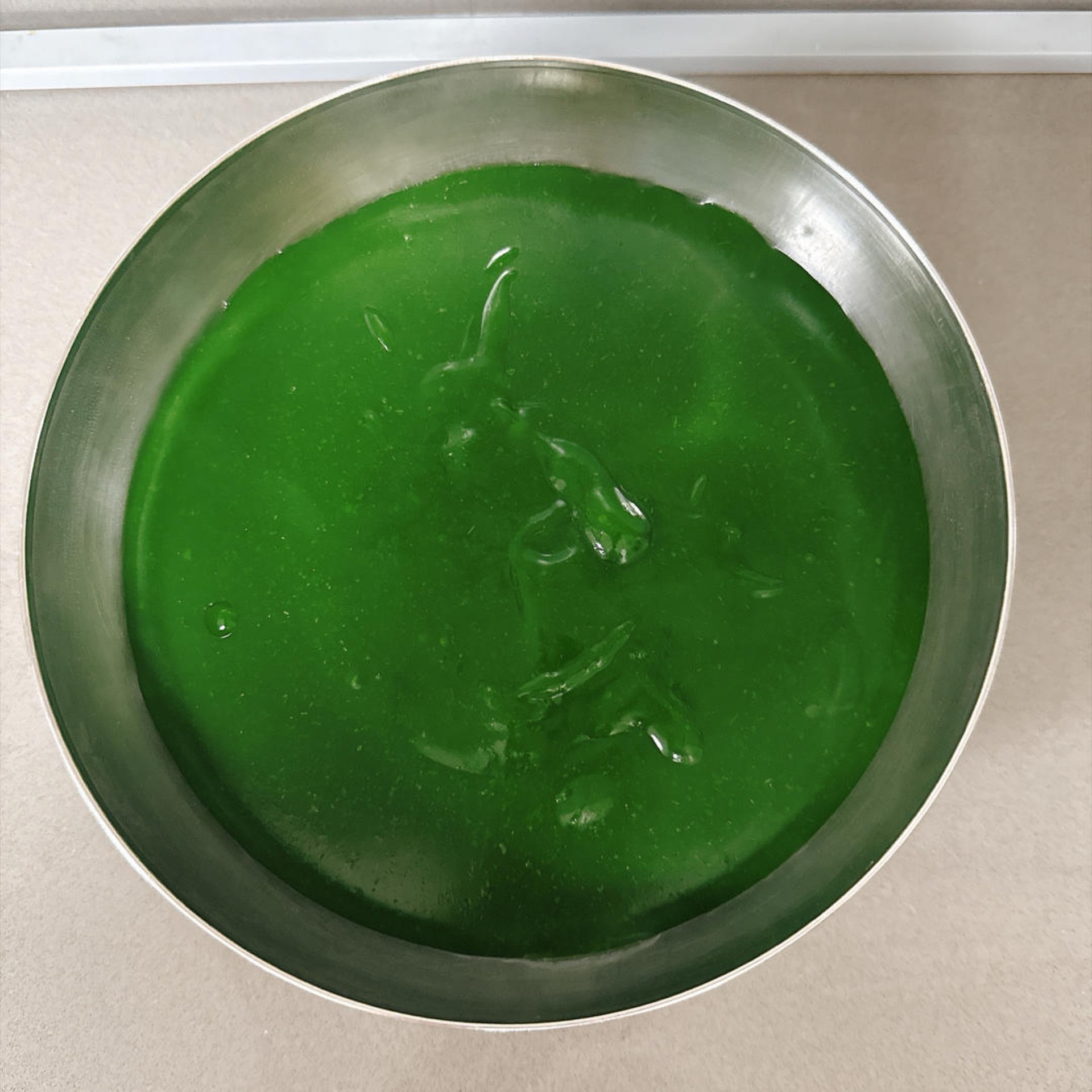 Leave it at room temperature for 4 hours to set — do not put it in the refrigerator.