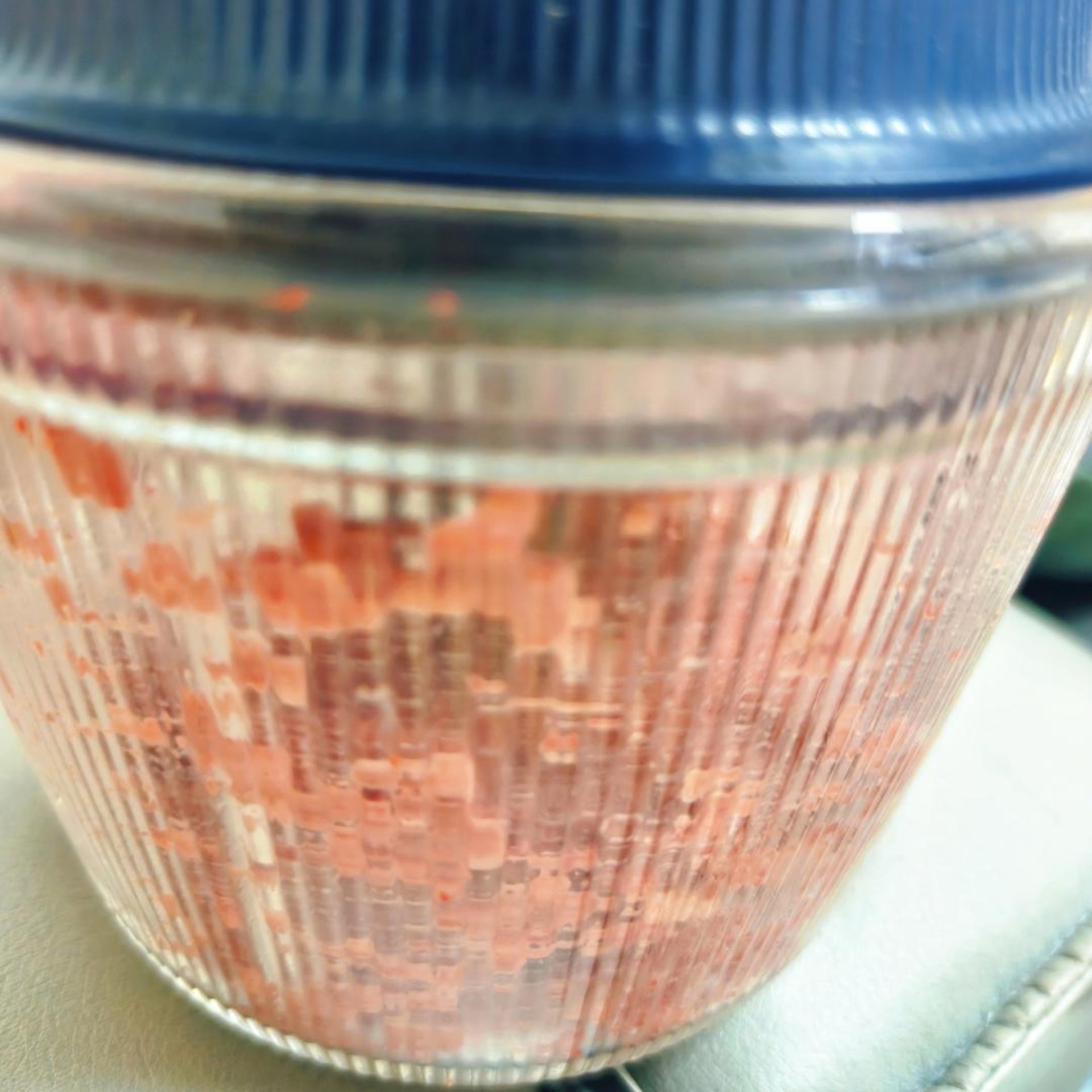 Pulsing pigeon in a food processor in short bursts