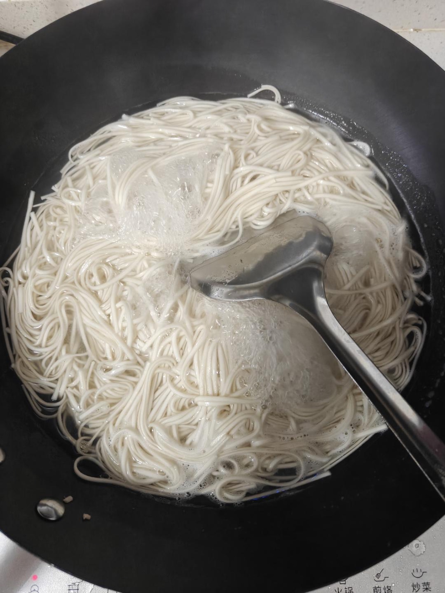 Bring a pot of water to a rolling boil, add the noodles, and cook until just tender, then drain them well.