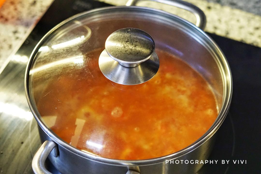 Cover and bring to a boil