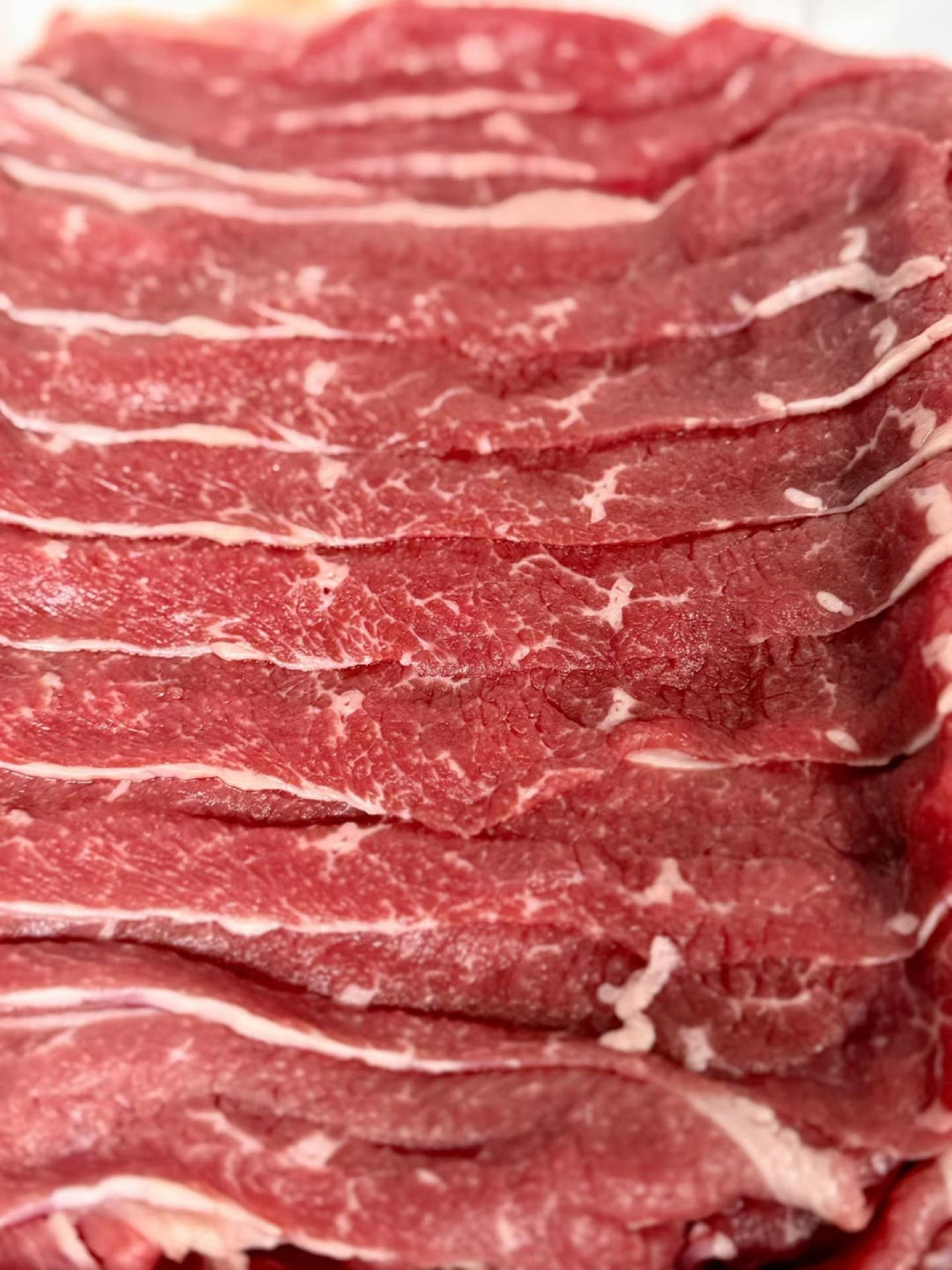 Thaw the sliced Australian wagyu ahead of time; the fastest way is to submerge the sealed package in a bowl of cool water for about 20 minutes.