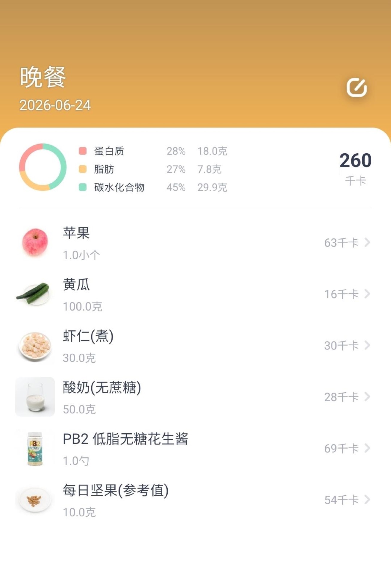One big plate is only a bit over 200 calories — the cucumber is fresh and clean, the apple is sweet, and the peanut-butter yogurt is seriously delicious. Eating this way for weight
