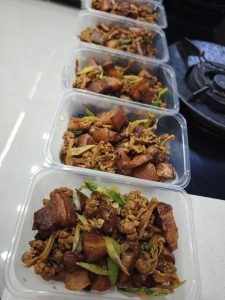 Give it an hour or more before eating so the flavors settle.