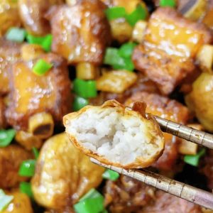 One bite gives a slightly crisp outer layer with a soft, starchy, silky center — so good.