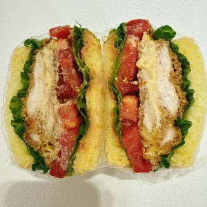 Crispy chicken cutlet with a molten cheese center!