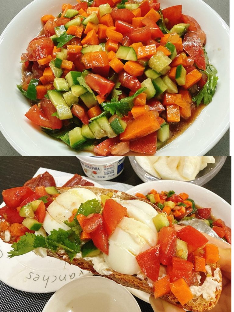 Chopped Vegetable Salad (蔬菜碎色拉): Fresh Crunchy Veggies in Tangy