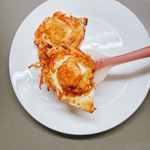 Transfer the pancakes to a serving plate.
