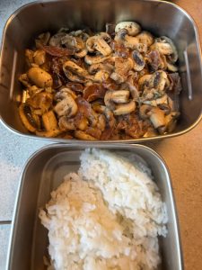 Plate the stir-fry alongside steamed rice and enjoy while hot.
