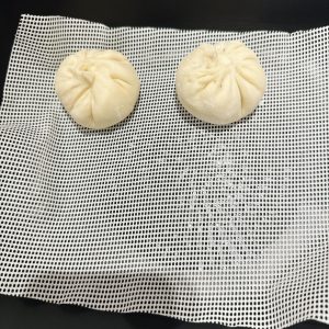 All the buns are shaped.