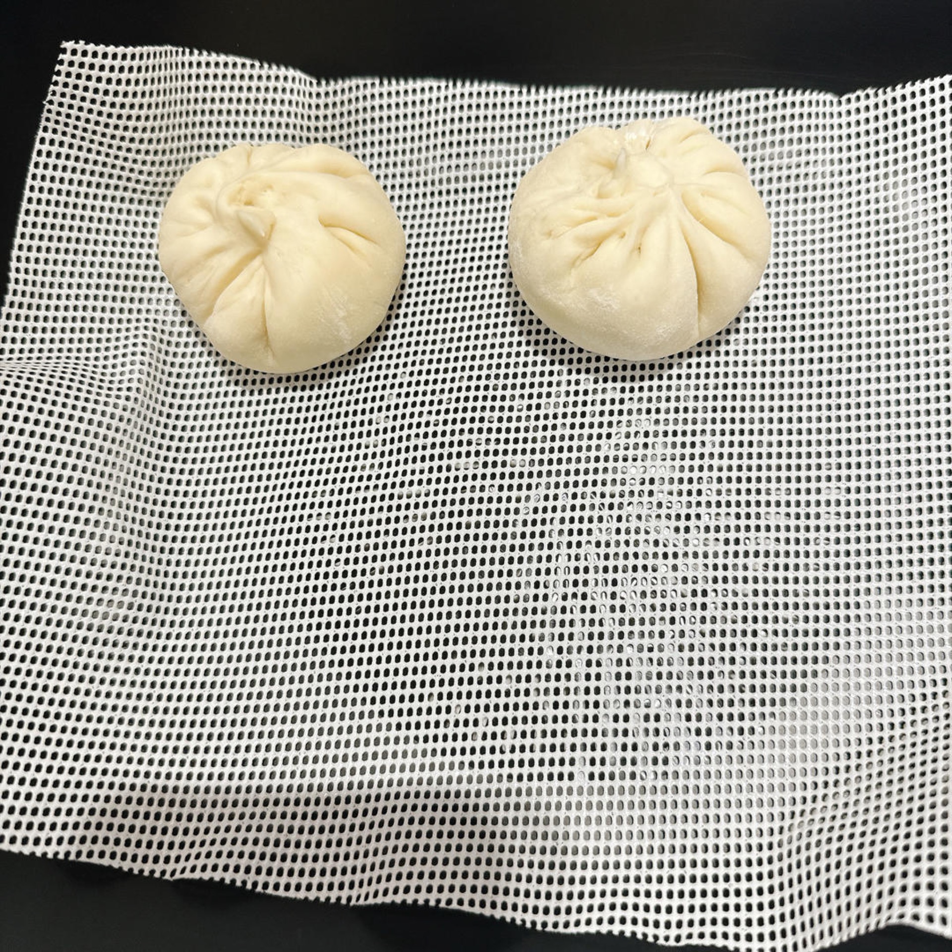 All the buns are shaped.