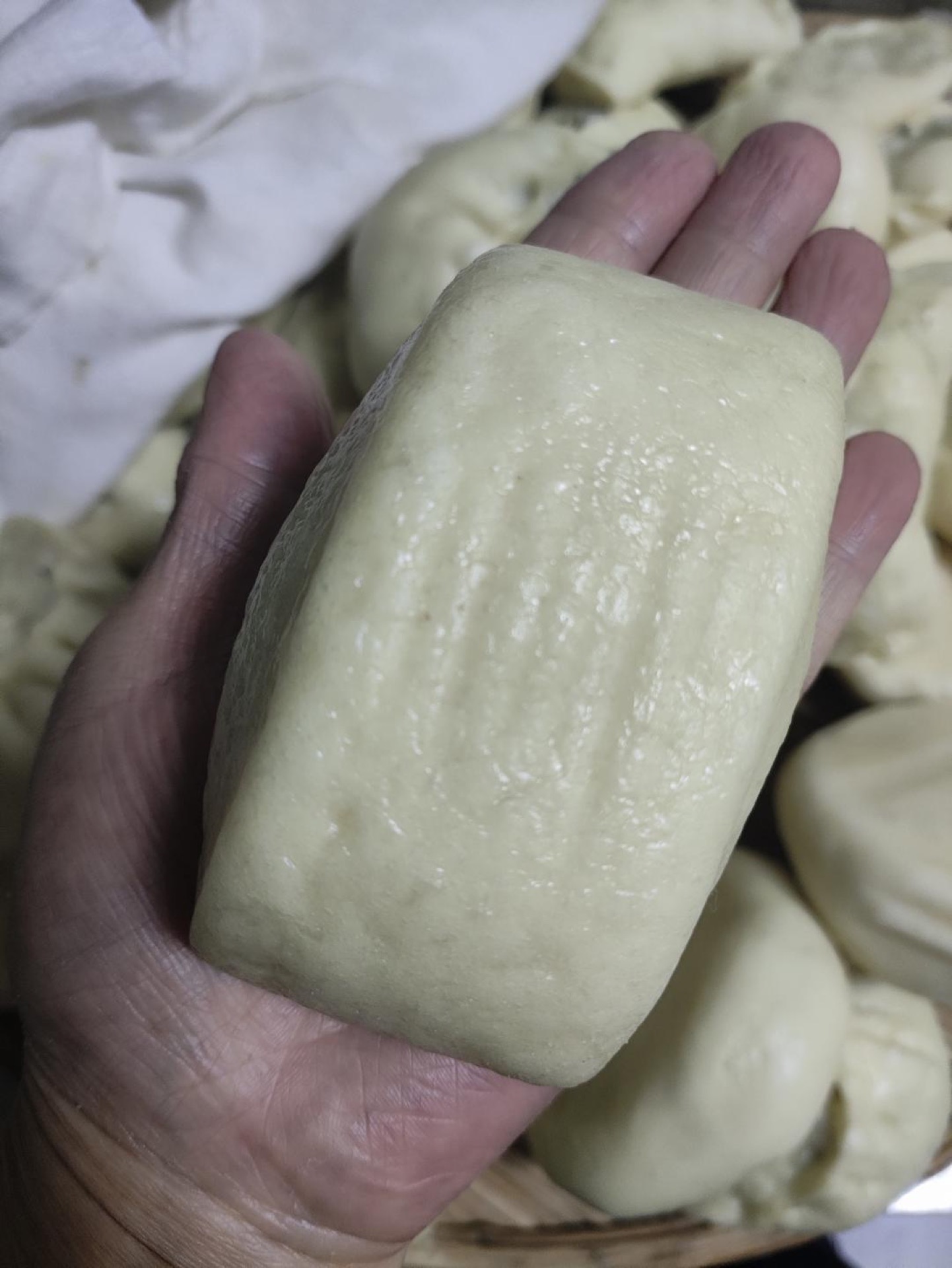 Any leftover dough can be shaped into small plain steamed buns (mantou) and steamed the same way.