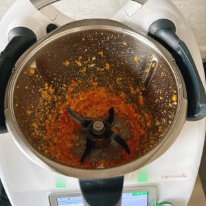 Blend for 5 seconds on speed 6 until finely chopped.