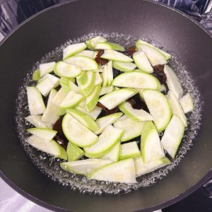 Cook for about 2 minutes, until the water comes back to a boil.